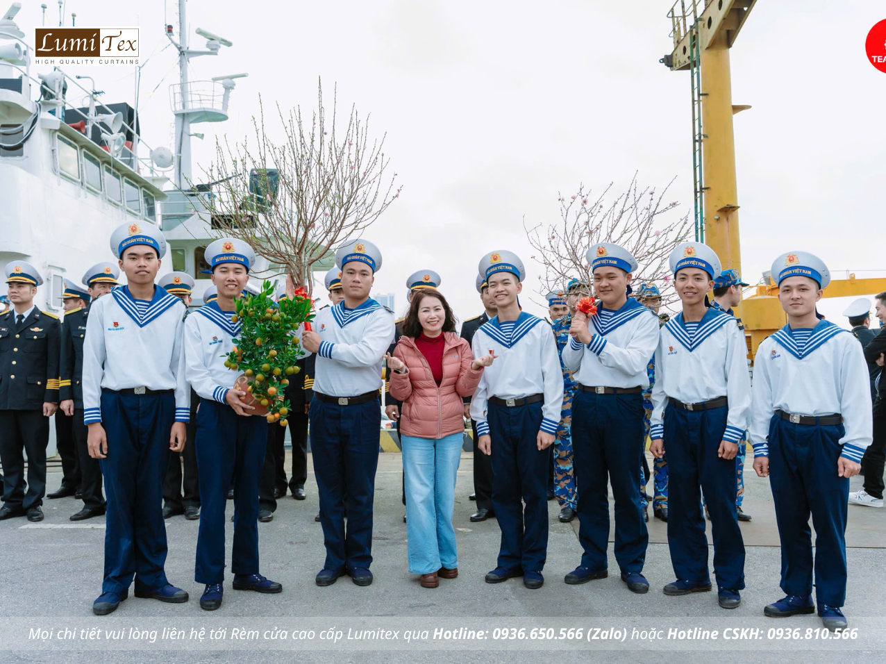 Rèm Lumitex đồng hành cùng đoàn công tác Vùng 1 Hải quân thăm, chúc Tết tại đặc khu Bạch Long Vĩ