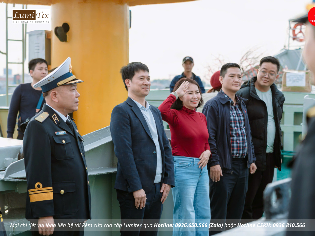 Rèm Lumitex đồng hành cùng đoàn công tác Vùng 1 Hải quân thăm, chúc Tết tại đặc khu Bạch Long Vĩ