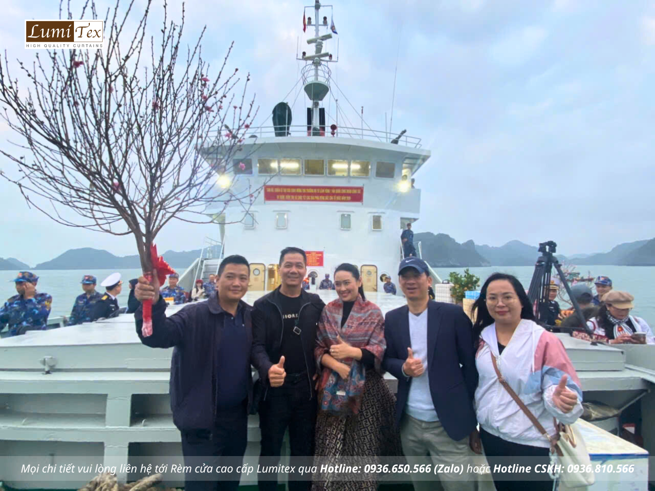 Rèm Lumitex đồng hành cùng đoàn công tác Vùng 1 Hải quân thăm, chúc Tết tại đặc khu Bạch Long Vĩ