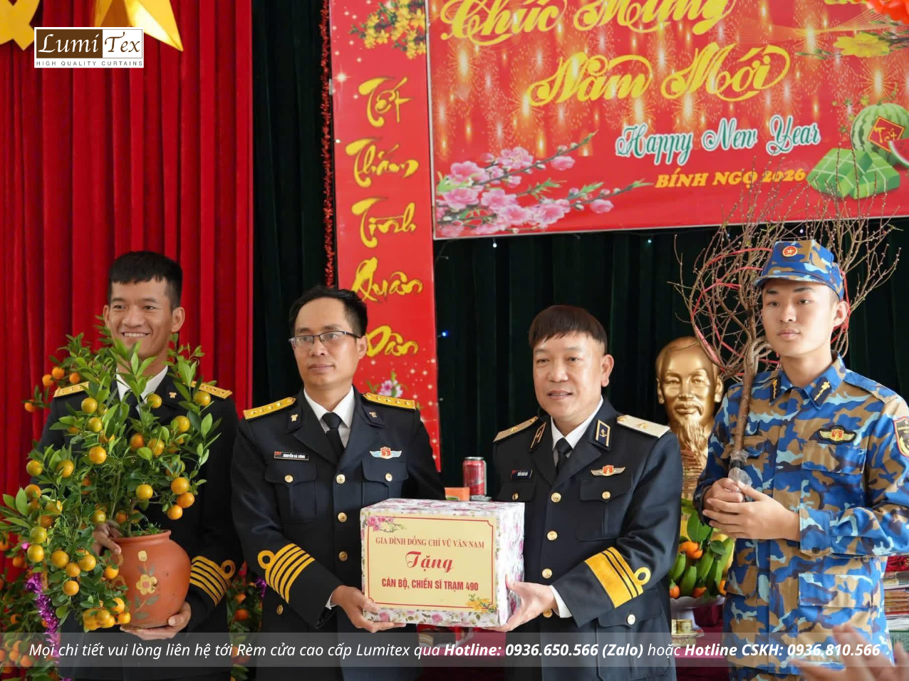 Rèm Lumitex đồng hành cùng đoàn công tác Vùng 1 Hải quân thăm, chúc Tết tại đặc khu Bạch Long Vĩ