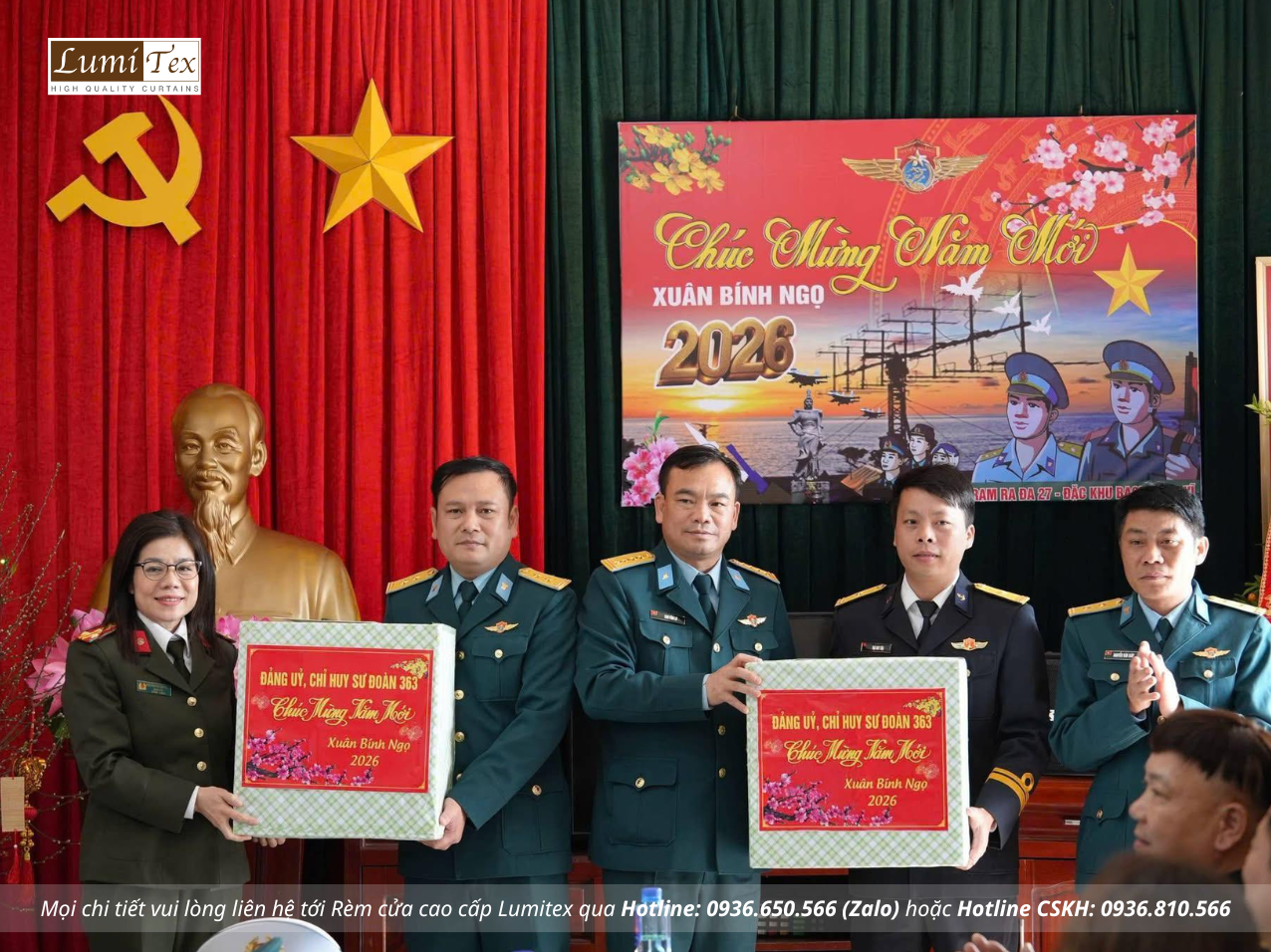 Rèm Lumitex đồng hành cùng đoàn công tác Vùng 1 Hải quân thăm, chúc Tết tại đặc khu Bạch Long Vĩ