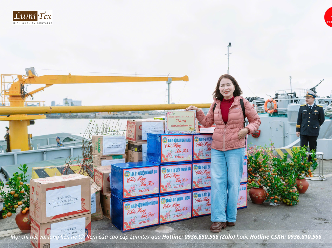 Rèm Lumitex đồng hành cùng đoàn công tác Vùng 1 Hải quân thăm, chúc Tết tại đặc khu Bạch Long Vĩ
