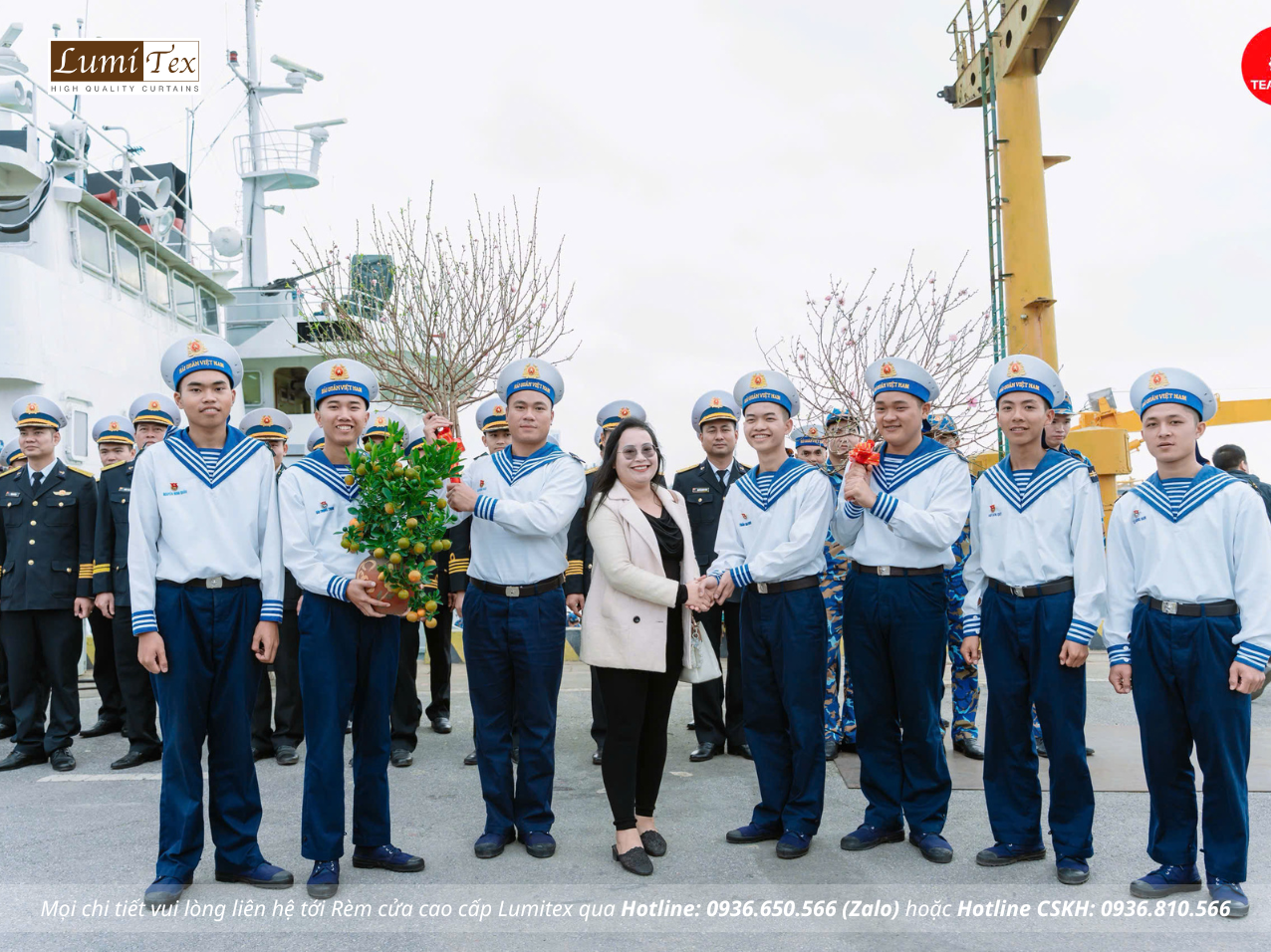 Rèm Lumitex đồng hành cùng đoàn công tác Vùng 1 Hải quân thăm, chúc Tết tại đặc khu Bạch Long Vĩ
