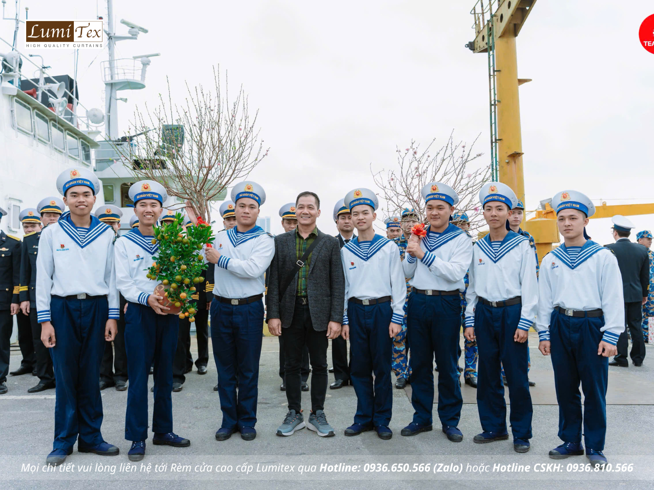 Rèm Lumitex đồng hành cùng đoàn công tác Vùng 1 Hải quân thăm, chúc Tết tại đặc khu Bạch Long Vĩ