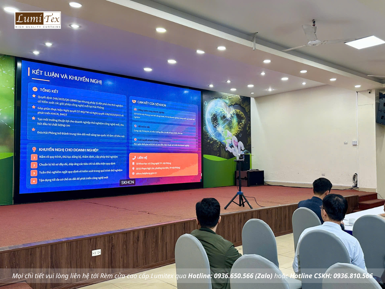 Rèm Lumitex đồng hành cùng Hội Doanh nhân trẻ Hải Phòng tại Hội nghị phổ biến chính sách khoa học, công nghệ và đổi mới sáng tạo