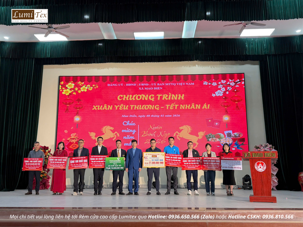 Rèm Lumitex đồng hành cùng Hội Doanh nhân trẻ Hải Phòng trong Chương trình Tết Nhân Ái năm 2026
