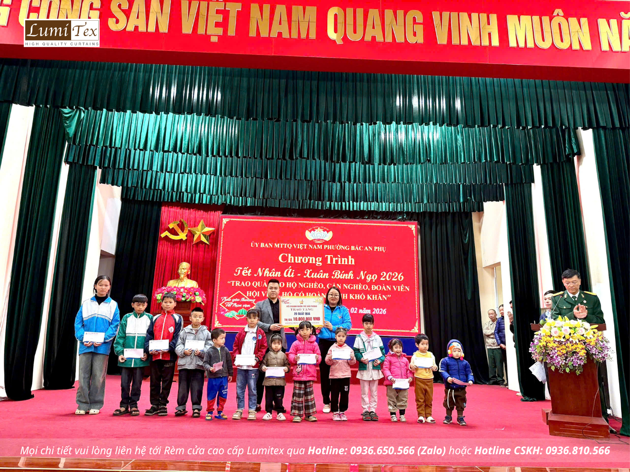 Rèm Lumitex đồng hành cùng Hội Doanh nhân trẻ Hải Phòng trong Chương trình “Tết Nhân Ái” năm 2026