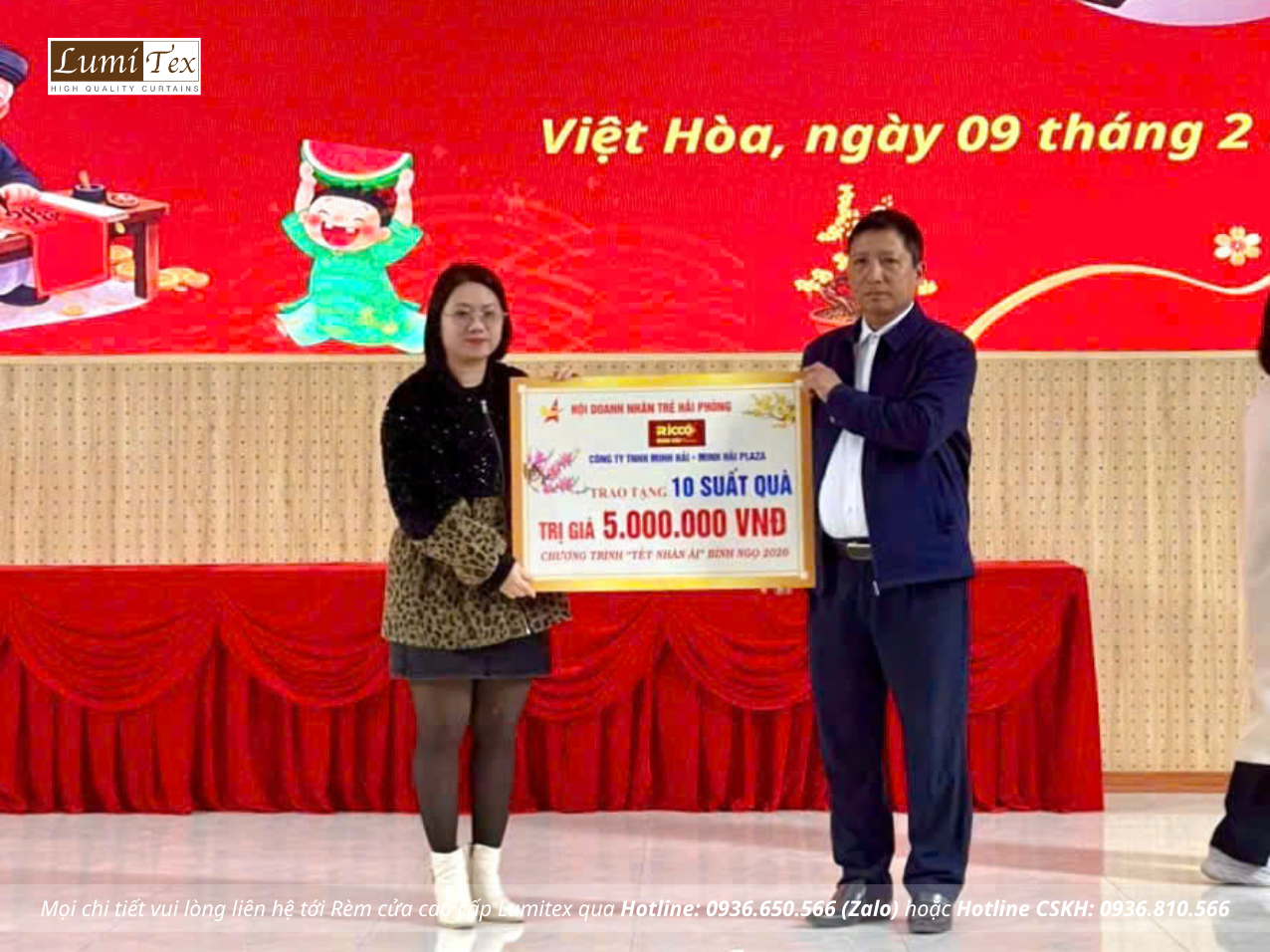 Rèm Lumitex đồng hành cùng Hội Doanh nhân trẻ Hải Phòng trong Chương trình “Tết Nhân Ái” năm 2026