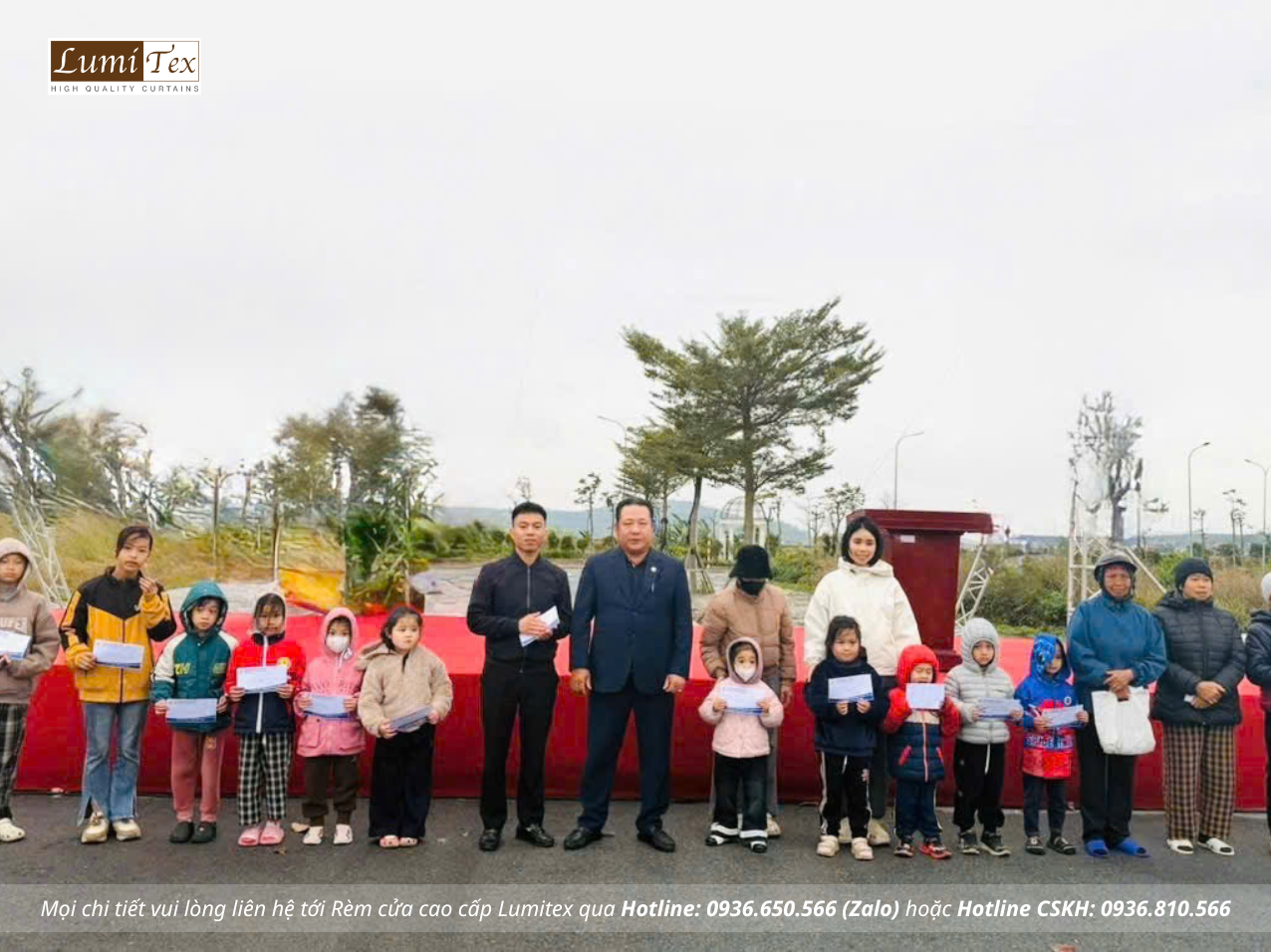 Rèm Lumitex đồng hành cùng Hội Doanh nhân trẻ Hải Phòng trong Chương trình Tết Nhân Ái năm 2026 tại phường Trần Nhân Tông