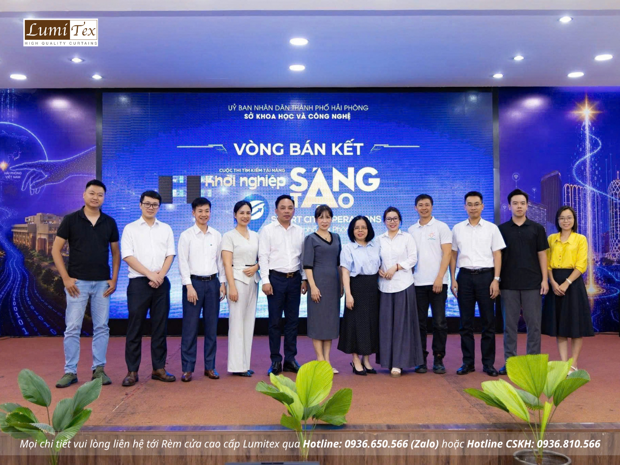 Rèm Lumitex cùng Hội Doanh nhân trẻ Hải Phòng tại Vòng Bán kết SCO 2026 Rèm Lumitex cùng Hội Doanh nhân trẻ Hải Phòng tại Vòng Bán kết SCO 2026