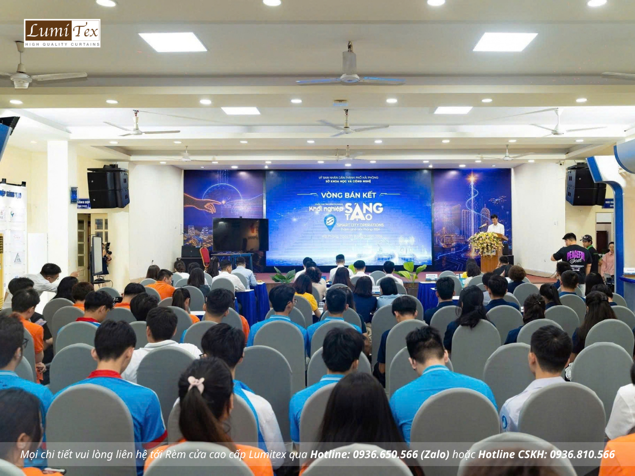Rèm Lumitex cùng Hội Doanh nhân trẻ Hải Phòng tại Vòng Bán kết SCO 2026 Rèm Lumitex cùng Hội Doanh nhân trẻ Hải Phòng tại Vòng Bán kết SCO 2026