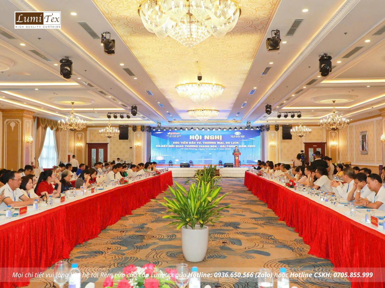 Rèm Lumitex đồng hành cùng Hội Doanh nhân trẻ Hải Phòng tại Hội nghị kết nối giao thương Hải Phòng – Thanh Hóa 2025