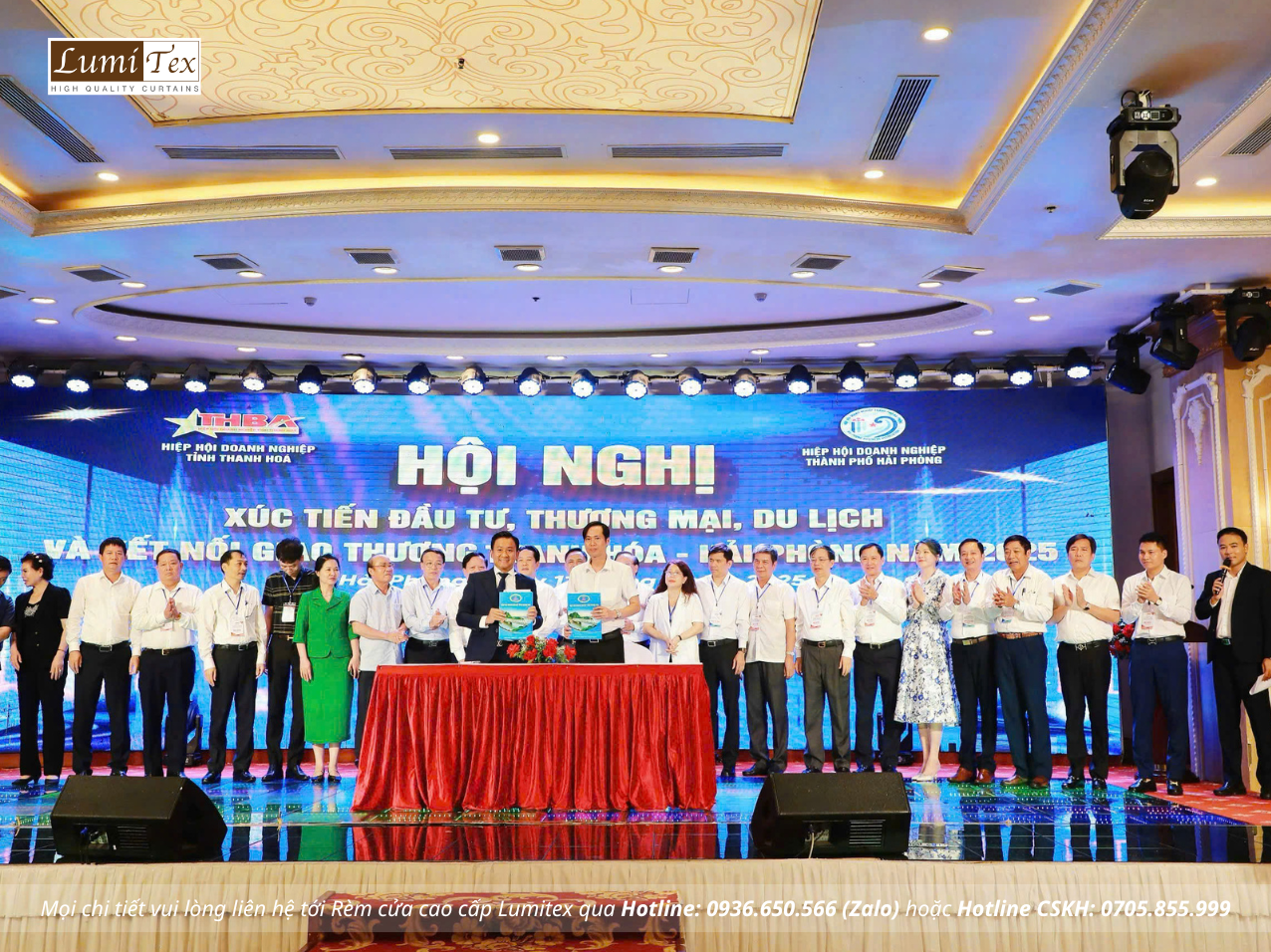 Rèm Lumitex đồng hành cùng Hội Doanh nhân trẻ Hải Phòng tại Hội nghị kết nối giao thương Hải Phòng – Thanh Hóa 2025