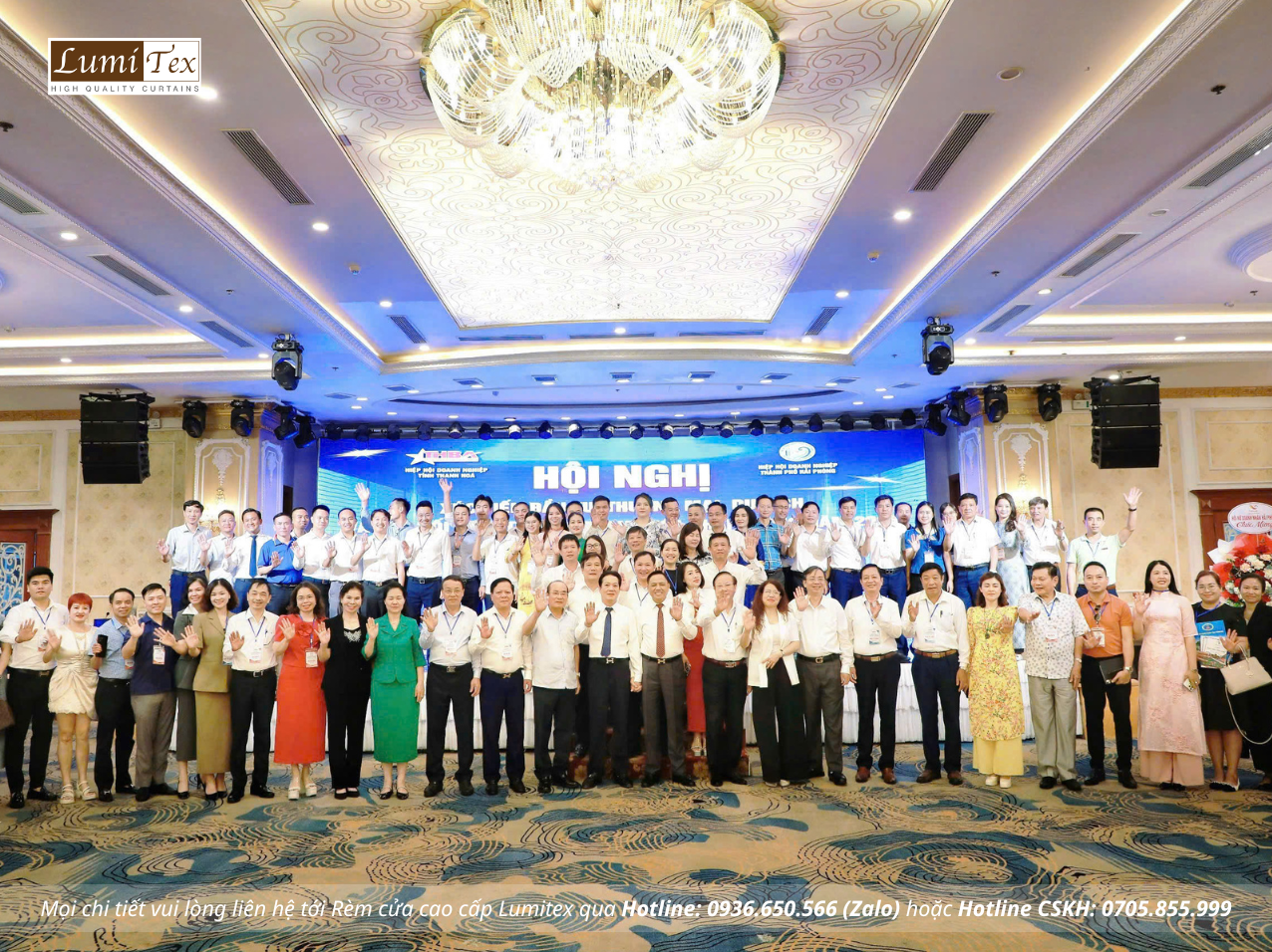 Rèm Lumitex đồng hành cùng Hội Doanh nhân trẻ Hải Phòng tại Hội nghị kết nối giao thương Hải Phòng – Thanh Hóa 2025