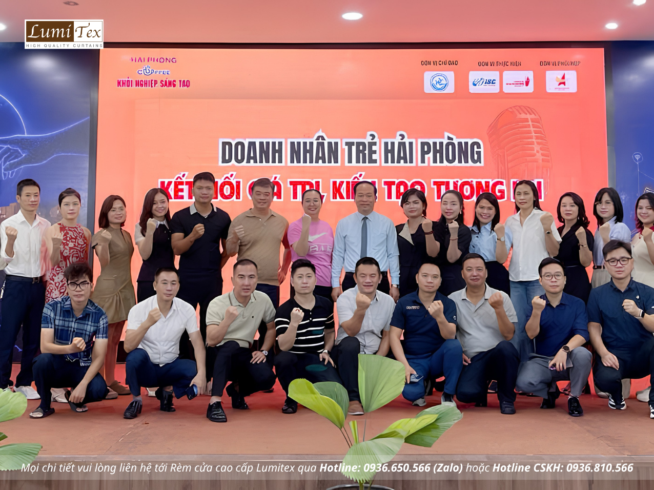 Rèm Lumitex tham dự Café Khởi nghiệp sáng tạo số 16 tại Hải Phòng