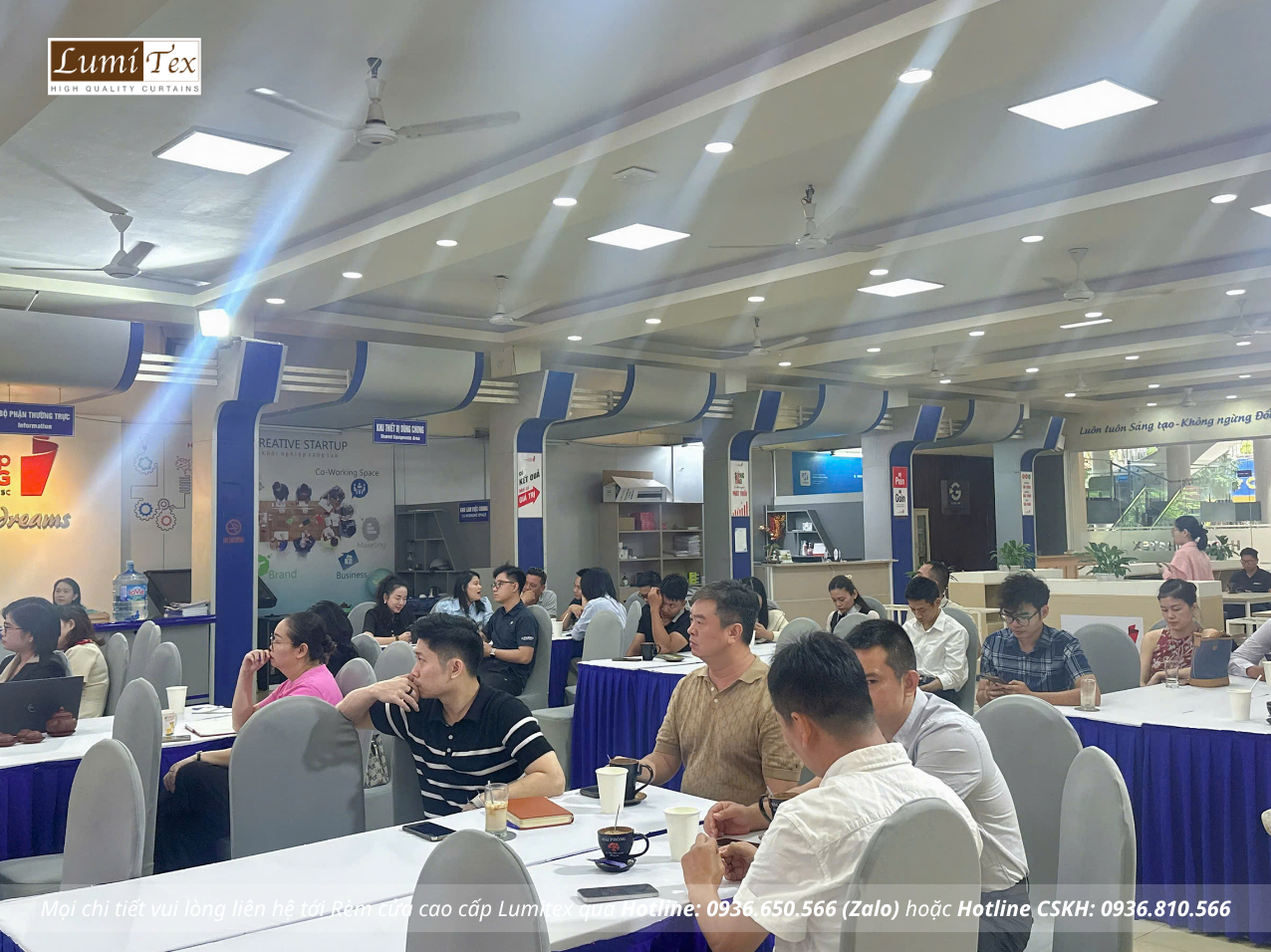 Rèm Lumitex tham dự Café Khởi nghiệp sáng tạo số 16 tại Hải Phòng