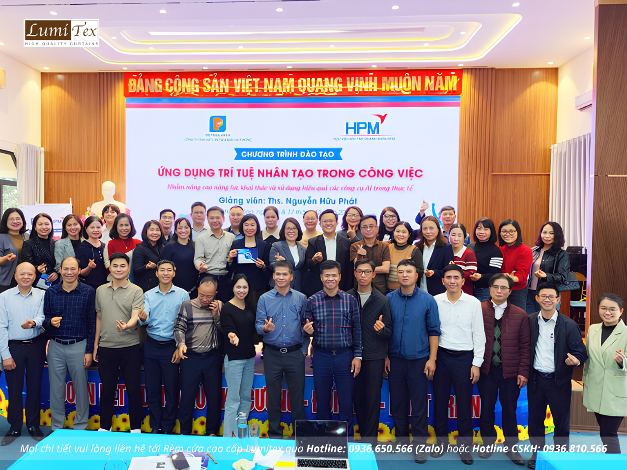 Rèm Lumitex tham dự chương trình đào tạo Ứng dụng AI trong công việc tại Petrolimex Hải Phòng