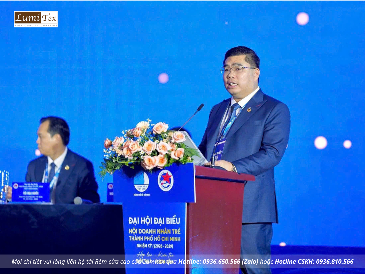 Rèm Lumitex tham dự Đại hội Hội Doanh nhân trẻ TP. Hồ Chí Minh lần thứ I nhiệm kỳ 2026 – 2029