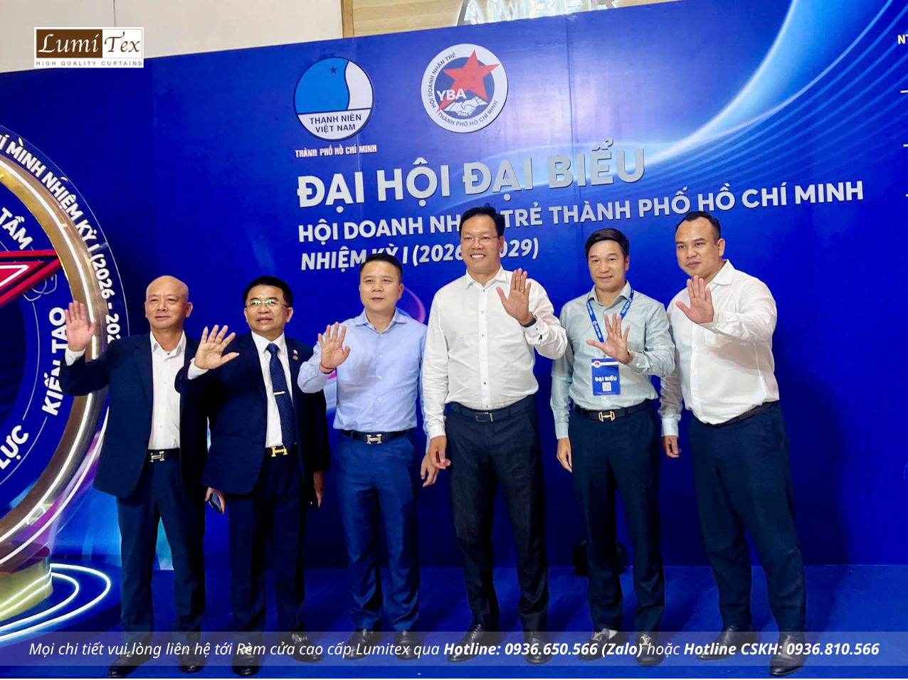 Rèm Lumitex tham dự Đại hội Hội Doanh nhân trẻ TP. Hồ Chí Minh lần thứ I nhiệm kỳ 2026 – 2029
