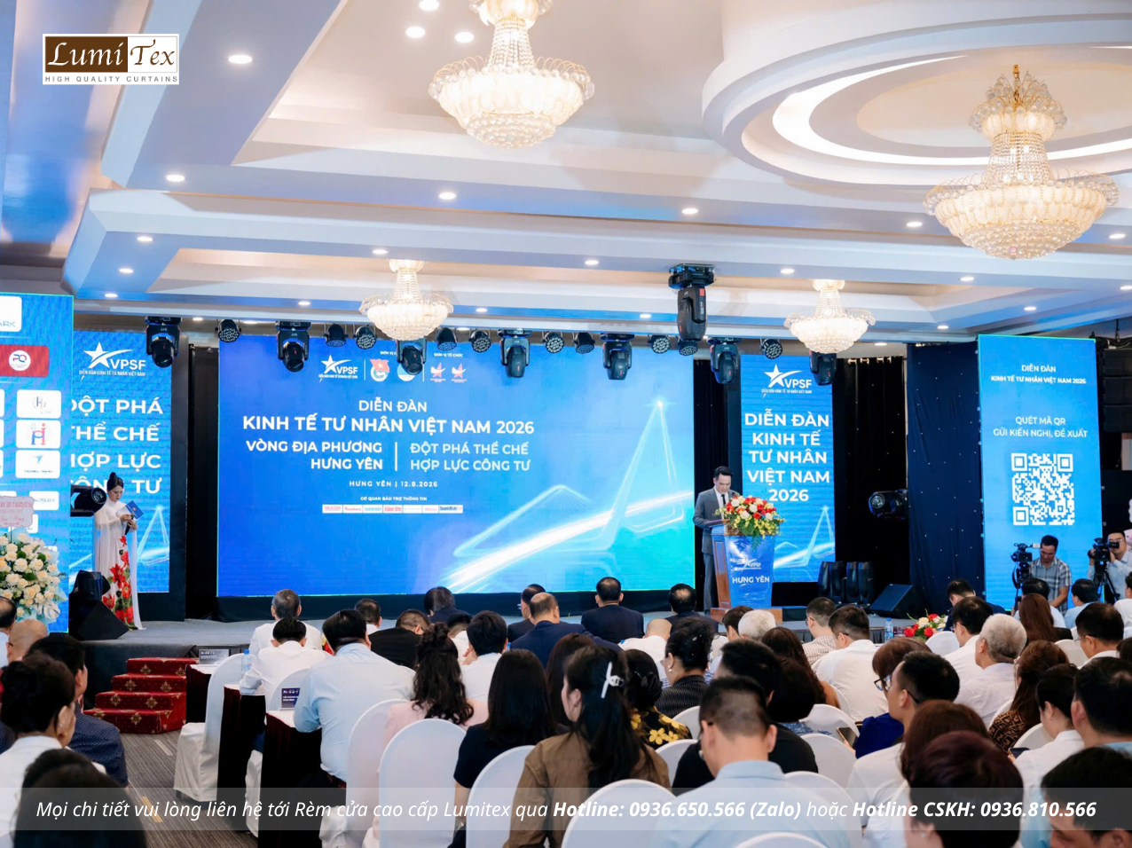 Rèm Lumitex tham dự Diễn đàn Kinh tế tư nhân Việt Nam 2026 tại Hưng Yên