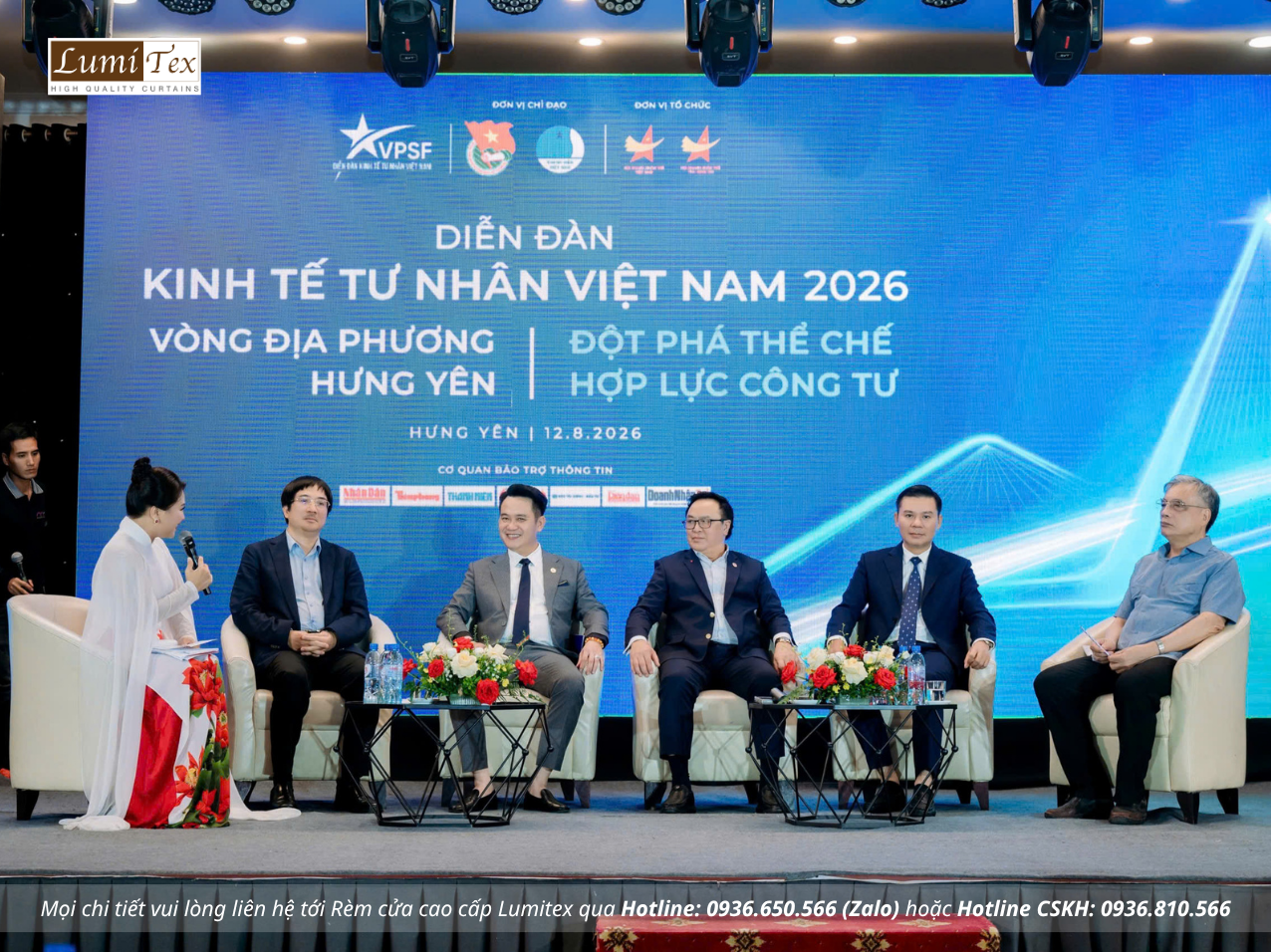 Rèm Lumitex tham dự Diễn đàn Kinh tế tư nhân Việt Nam 2026 tại Hưng Yên