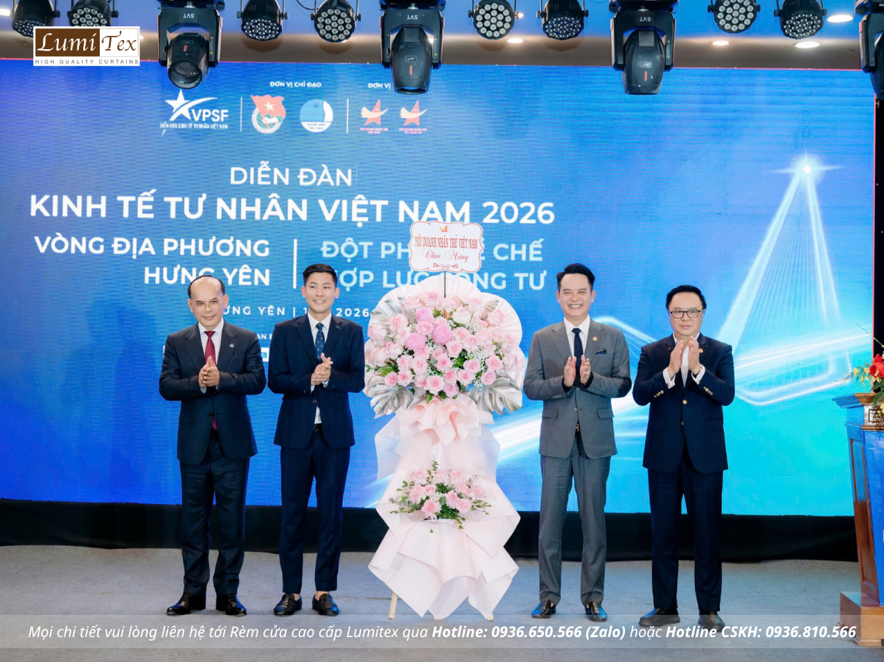 Rèm Lumitex tham dự Diễn đàn Kinh tế tư nhân Việt Nam 2026 tại Hưng Yên