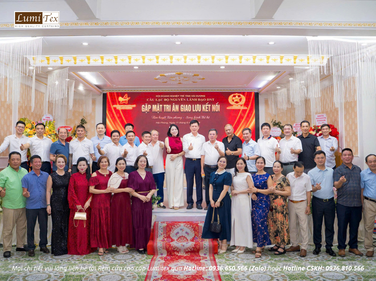 Rèm Lumitex tham dự chương trình Gặp mặt tri ân và giao lưu kết nối Tâm huyết Tiên phong – Song hành thế hệ