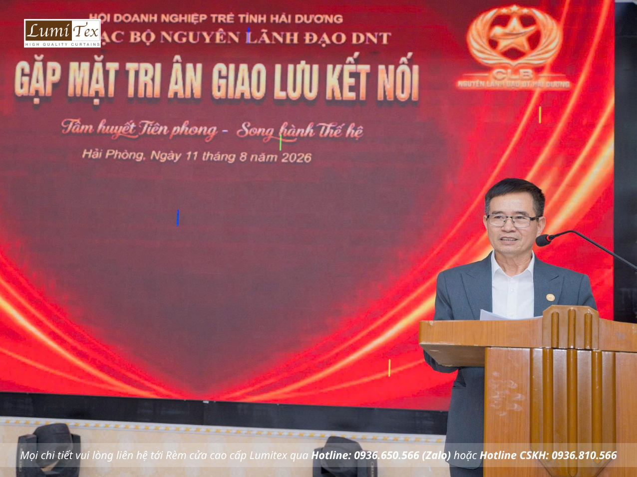 Rèm Lumitex tham dự chương trình Gặp mặt tri ân và giao lưu kết nối Tâm huyết Tiên phong – Song hành thế hệ