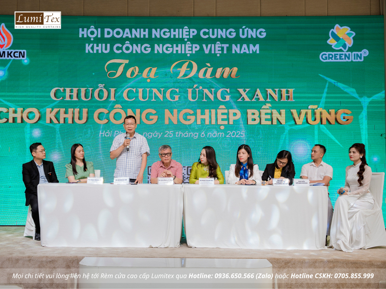 Rèm Lumitex tham dự hội thảo Chuỗi cung ứng xanh tại Hải Phòng cùng Team KCN