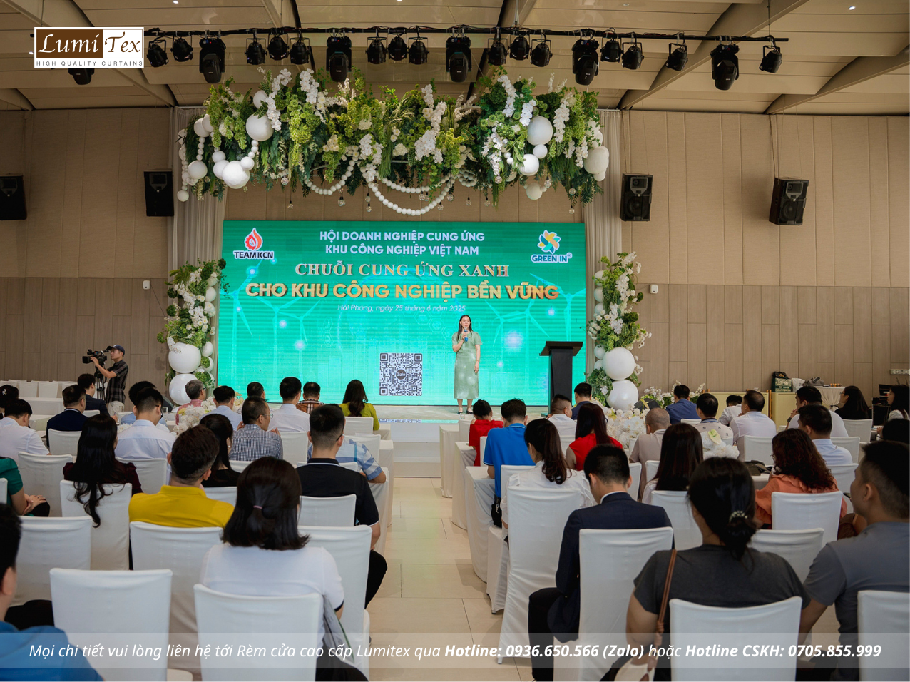 Rèm Lumitex tham dự hội thảo Chuỗi cung ứng xanh tại Hải Phòng cùng Team KCN