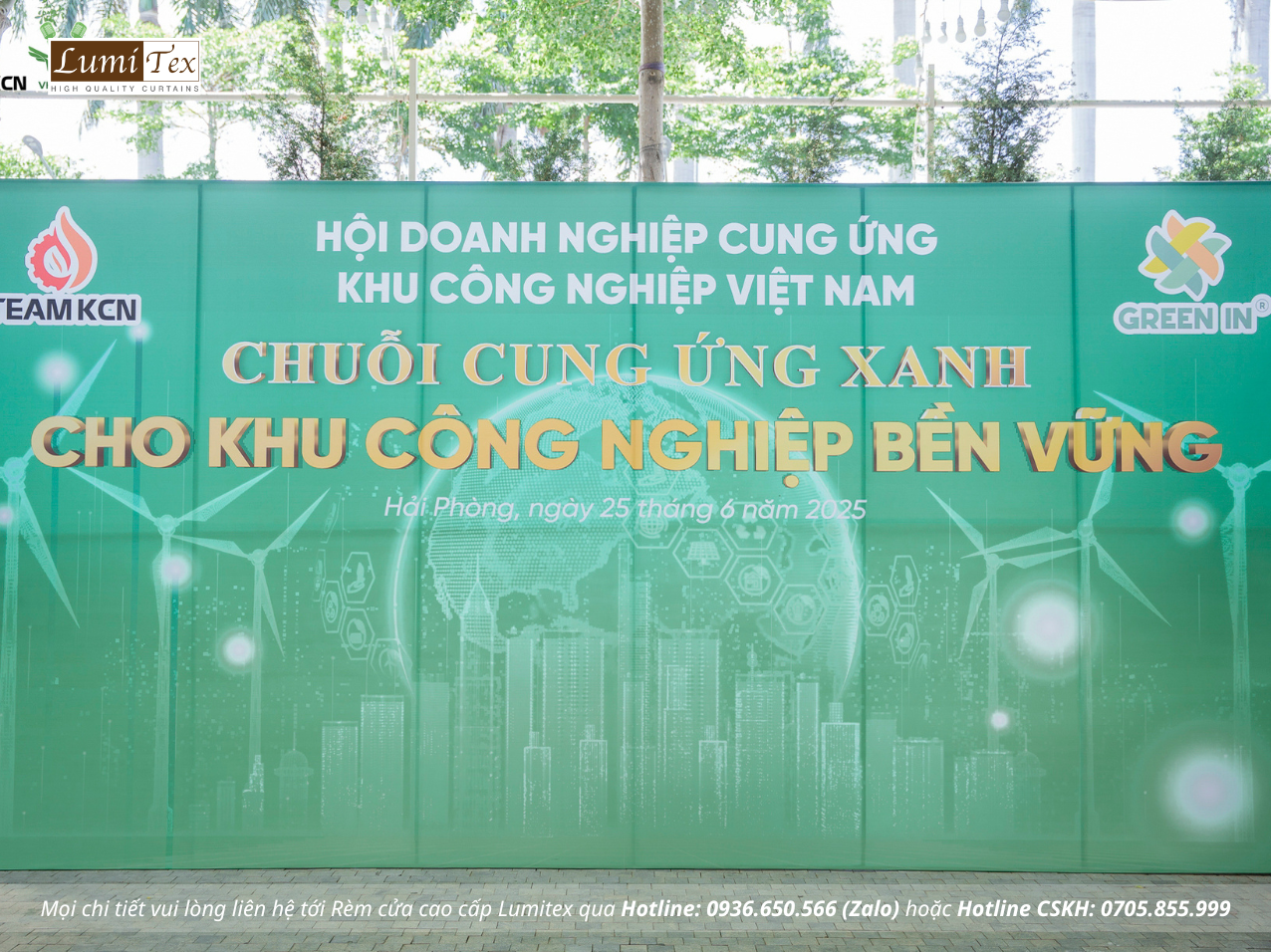 Rèm Lumitex tham dự hội thảo Chuỗi cung ứng xanh tại Hải Phòng cùng Team KCN