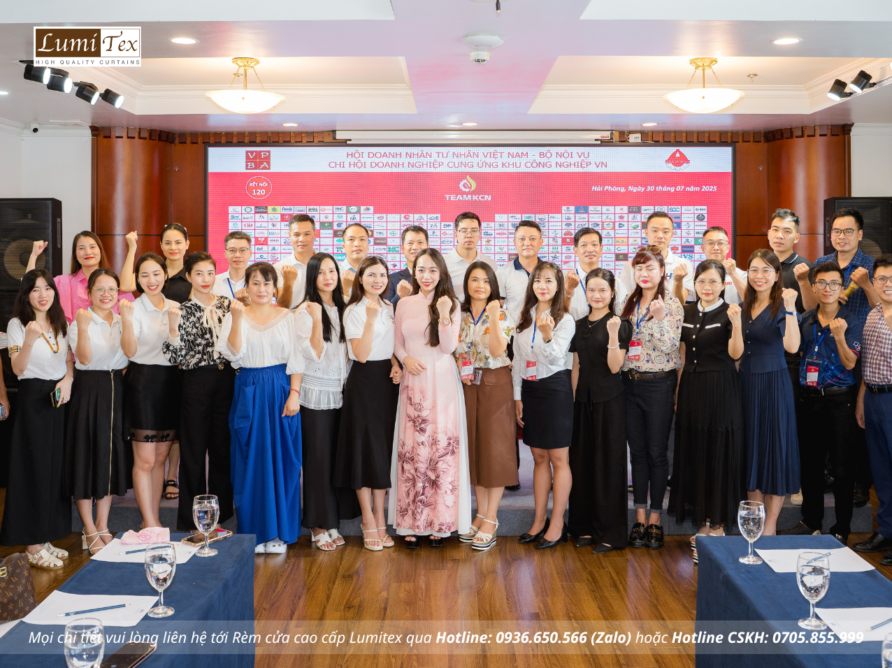Rèm Lumitex tham dự sự kiện kết nối doanh nghiệp TEAM KCN tại Hải Phòng