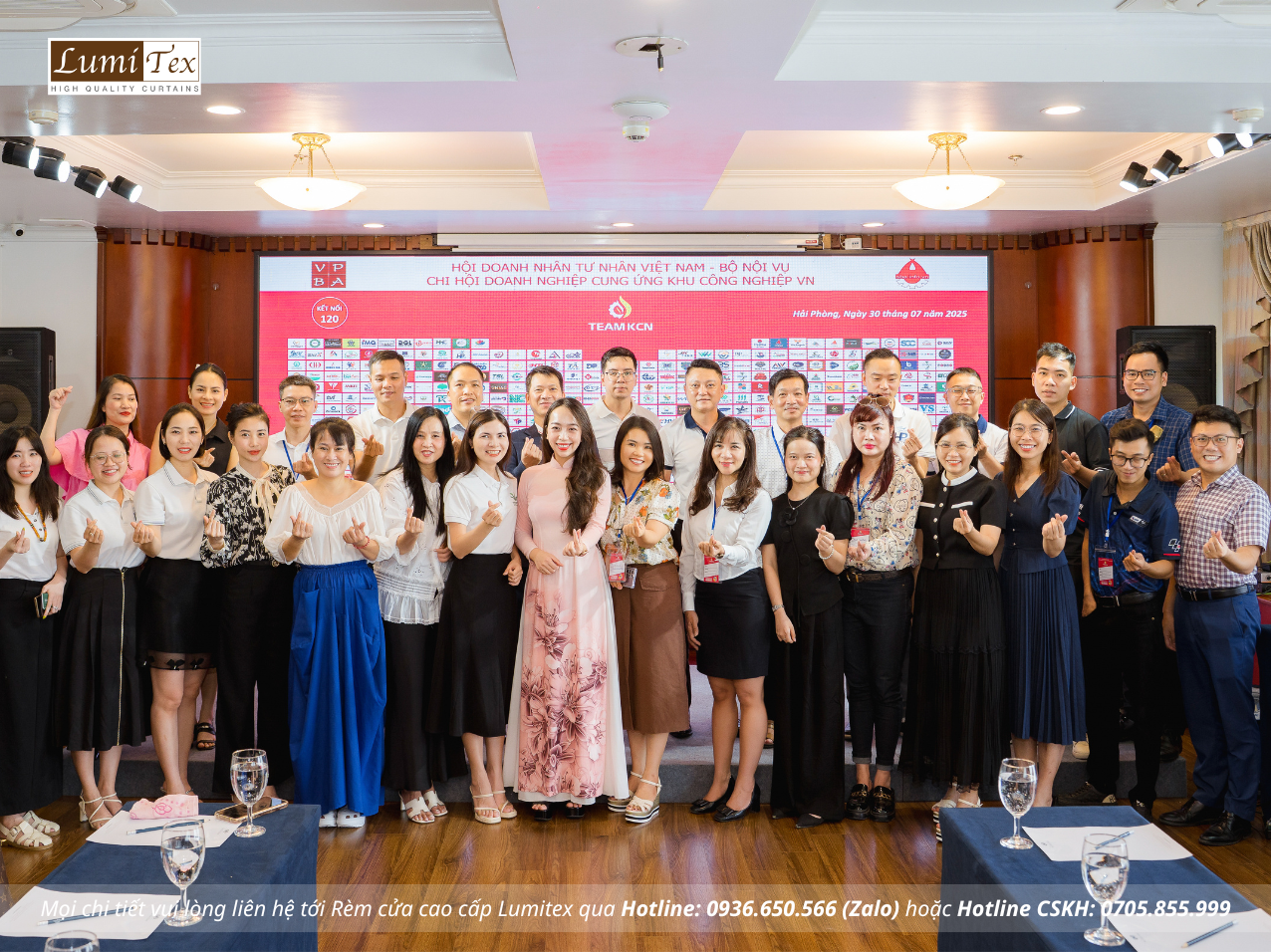 Rèm Lumitex tham dự sự kiện kết nối doanh nghiệp TEAM KCN tại Hải Phòng