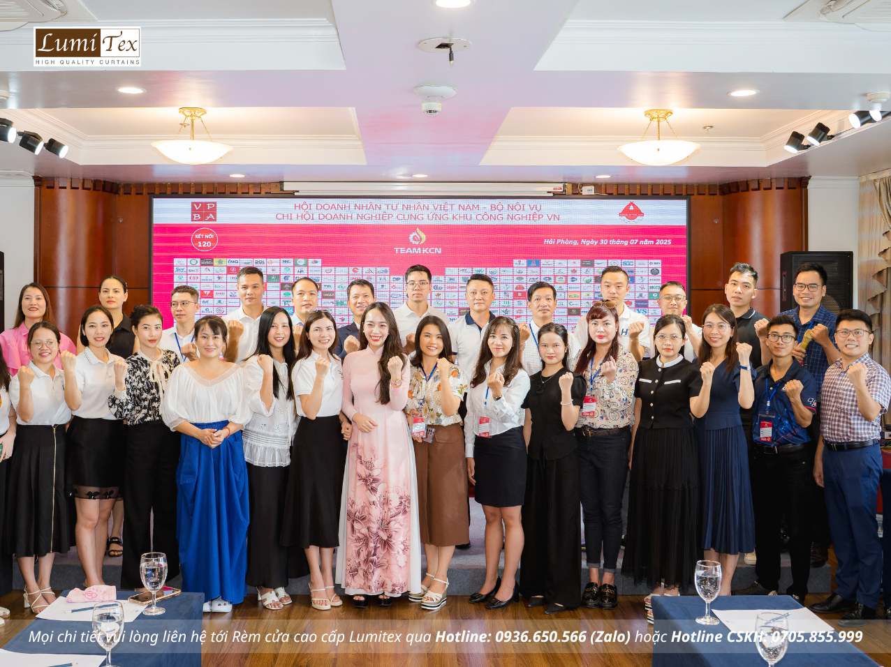 Rèm Lumitex tham dự sự kiện kết nối doanh nghiệp TEAM KCN tại Hải Phòng