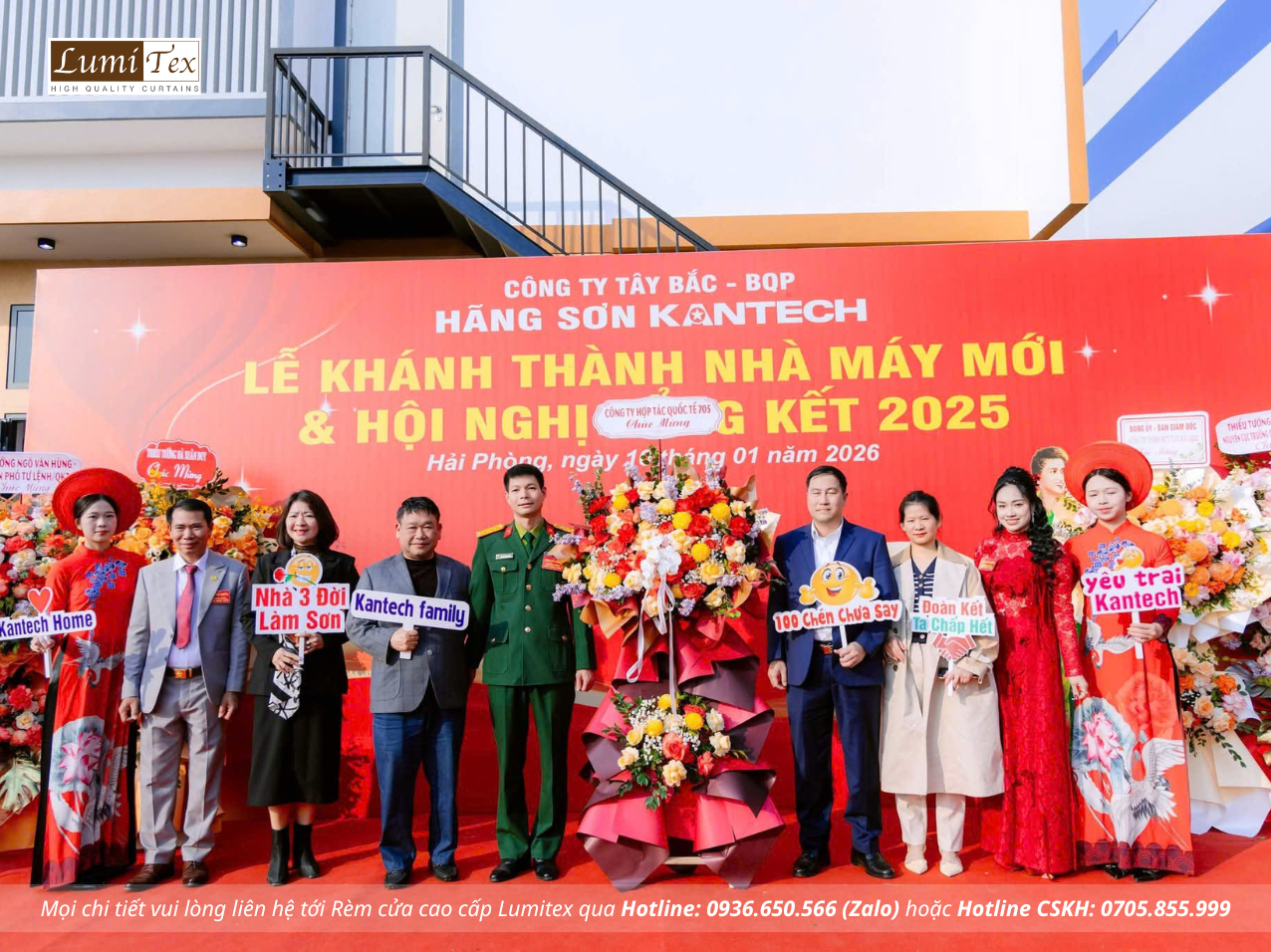 Rèm Lumitex tham dự Lễ khánh thành Nhà máy Sơn Kantech tại Hải Phòng