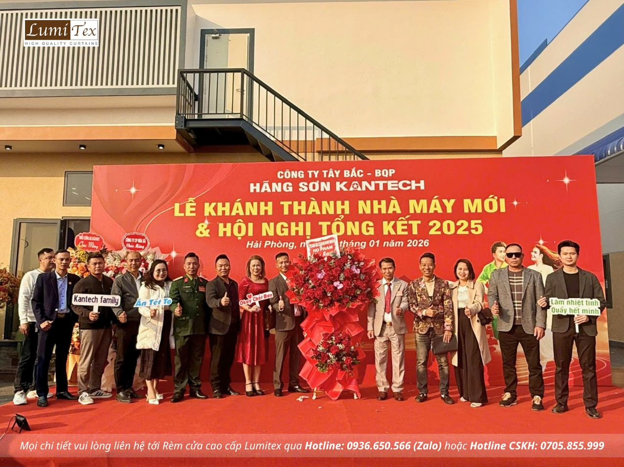 Rèm Lumitex tham dự Lễ khánh thành Nhà máy Sơn Kantech tại Hải Phòng