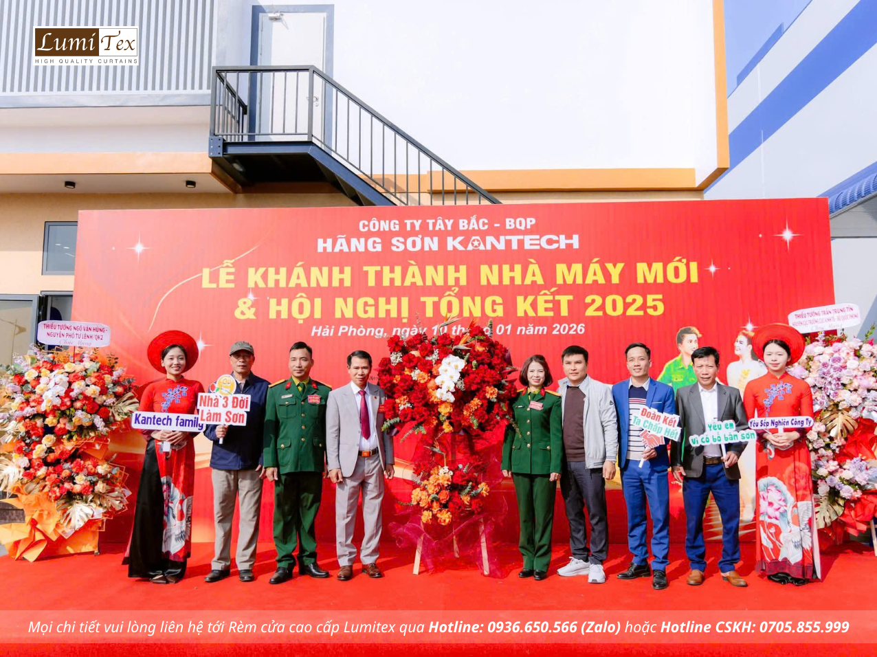 Rèm Lumitex tham dự Lễ khánh thành Nhà máy Sơn Kantech tại Hải Phòng