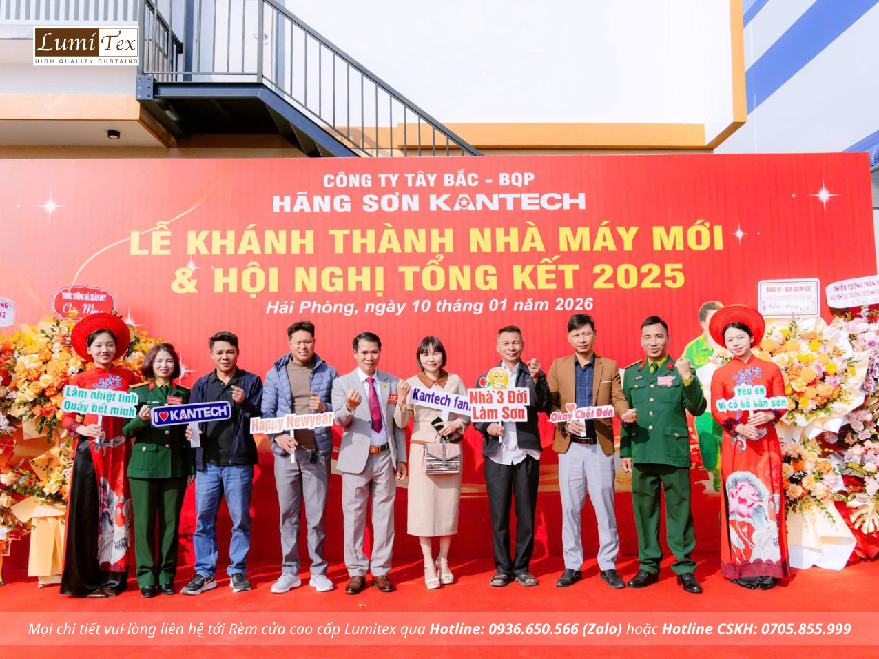 Rèm Lumitex tham dự Lễ khánh thành Nhà máy Sơn Kantech tại Hải Phòng