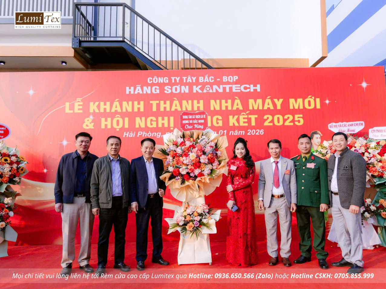 Rèm Lumitex tham dự Lễ khánh thành Nhà máy Sơn Kantech tại Hải Phòng