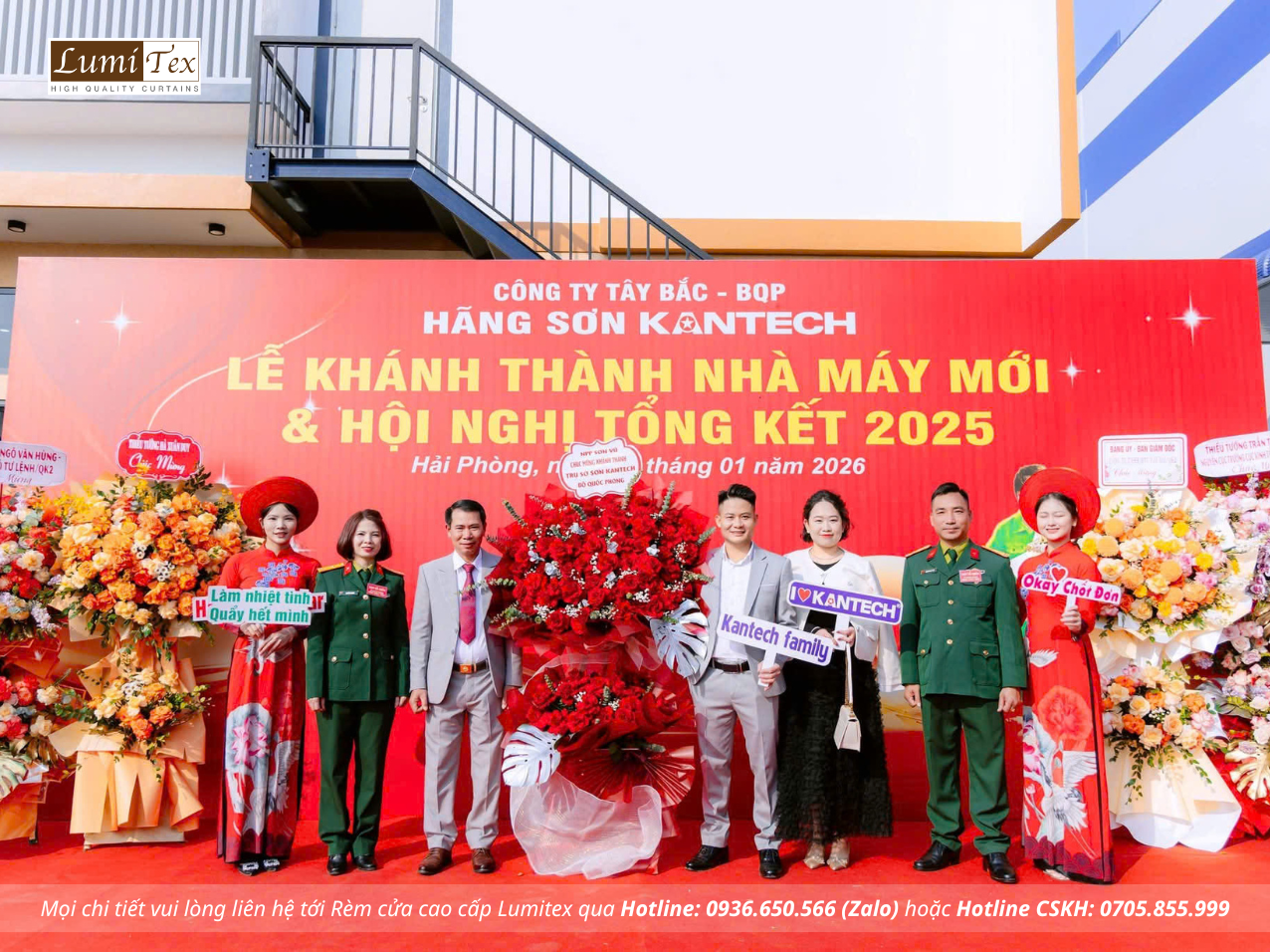 Rèm Lumitex tham dự Lễ khánh thành Nhà máy Sơn Kantech tại Hải Phòng