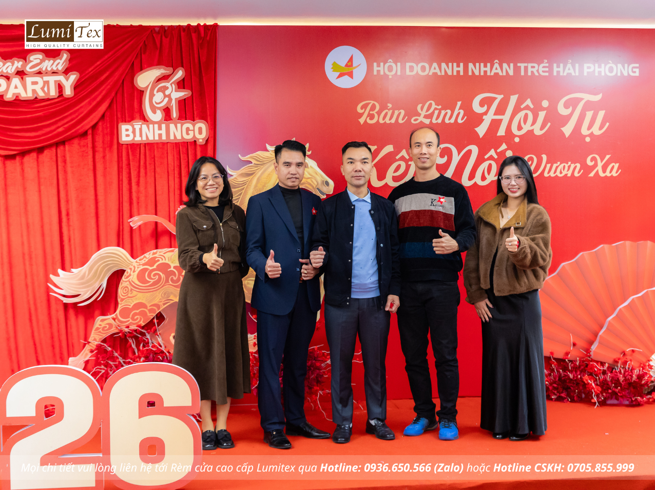 Rèm Lumitex tham dự Lễ tổng kết công tác Hội và phong trào Doanh nhân trẻ Hải Phòng năm 2025