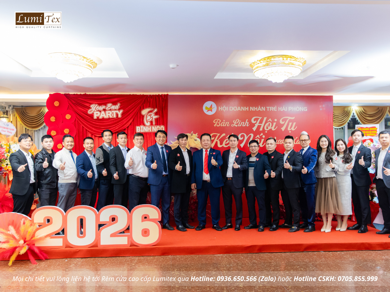 Rèm Lumitex tham dự Lễ tổng kết công tác Hội và phong trào Doanh nhân trẻ Hải Phòng năm 2025