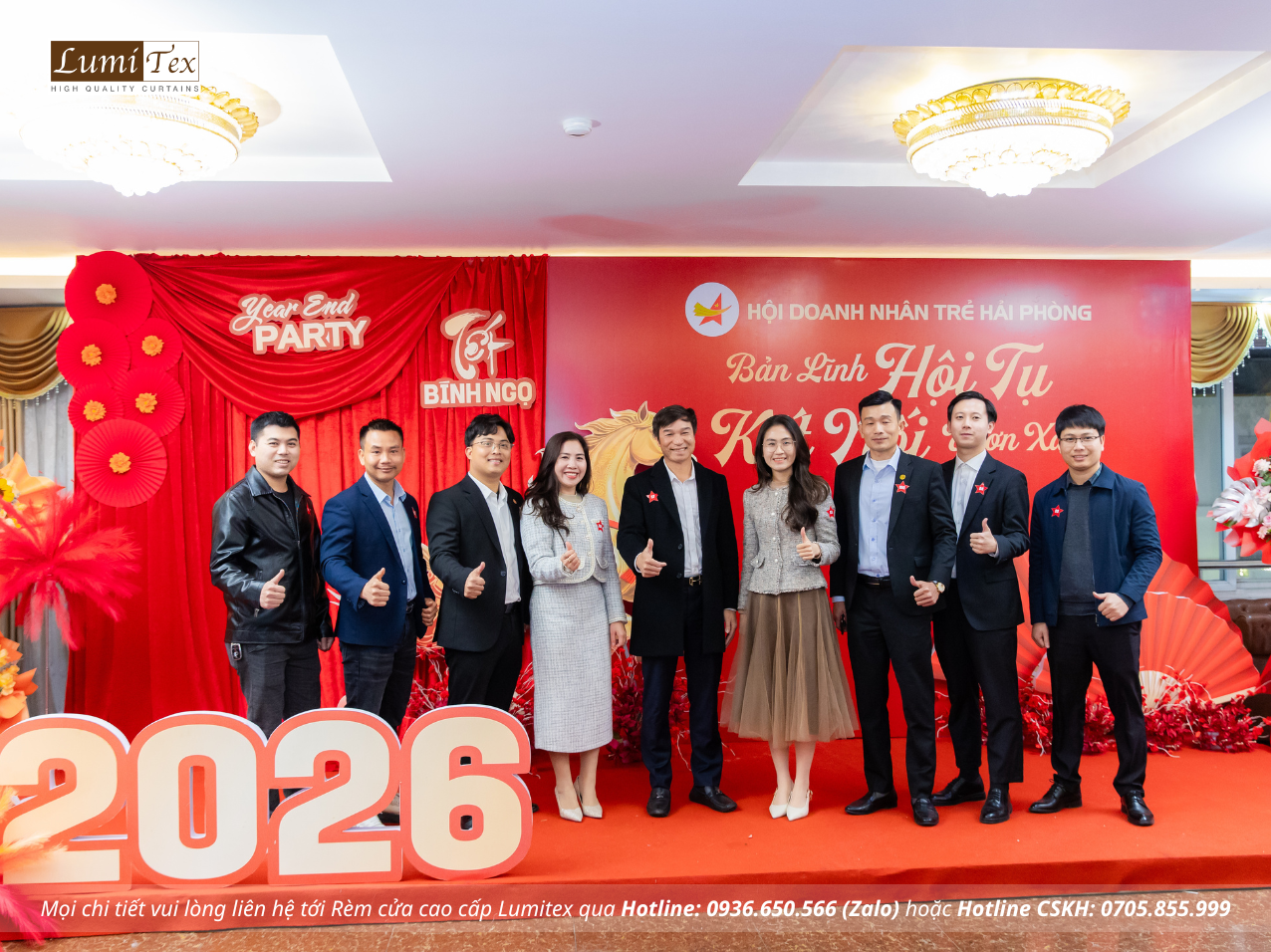 Rèm Lumitex tham dự Lễ tổng kết công tác Hội và phong trào Doanh nhân trẻ Hải Phòng năm 2025