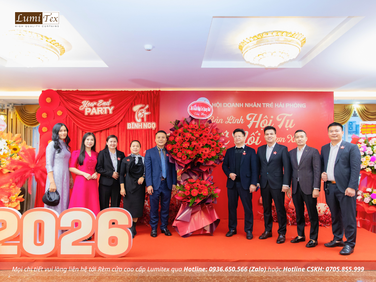 Rèm Lumitex tham dự Lễ tổng kết công tác Hội và phong trào Doanh nhân trẻ Hải Phòng năm 2025