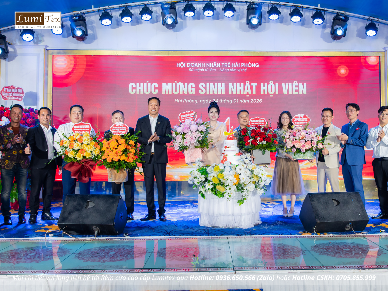 Rèm Lumitex tham dự Lễ tổng kết công tác Hội và phong trào Doanh nhân trẻ Hải Phòng năm 2025