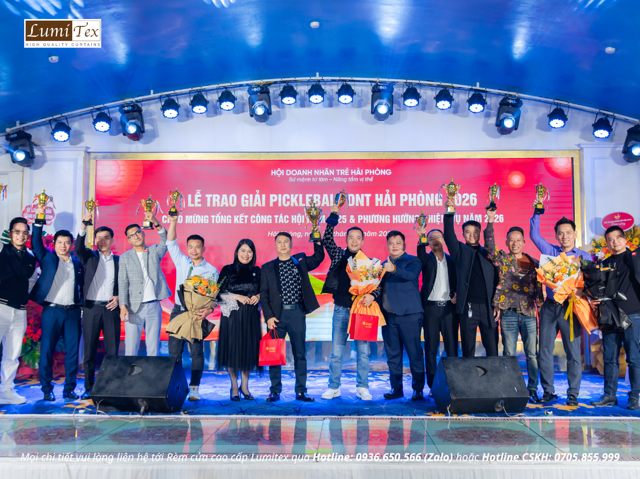 Rèm Lumitex tham dự Lễ tổng kết công tác Hội và phong trào Doanh nhân trẻ Hải Phòng năm 2025