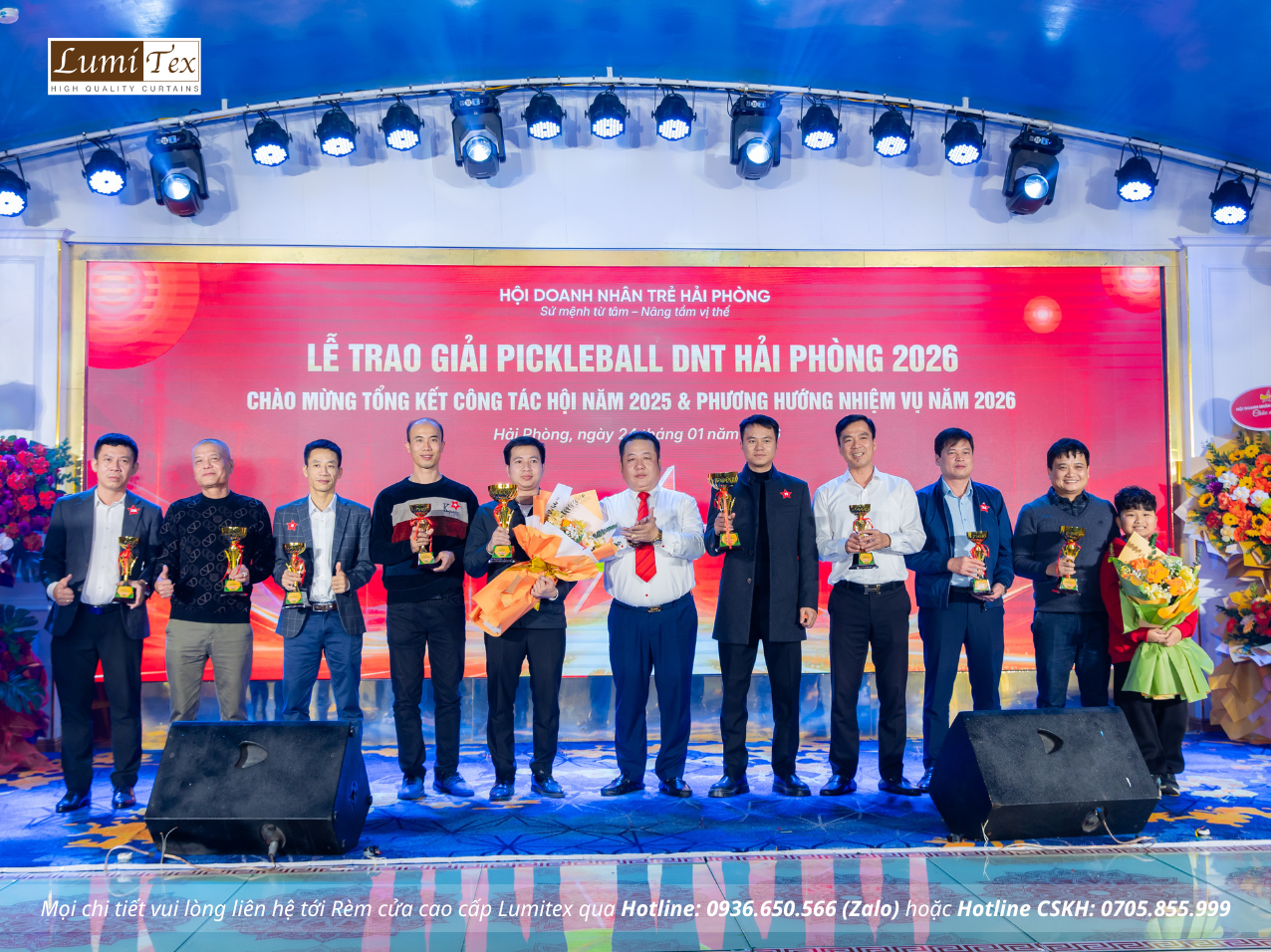 Rèm Lumitex tham dự Lễ tổng kết công tác Hội và phong trào Doanh nhân trẻ Hải Phòng năm 2025