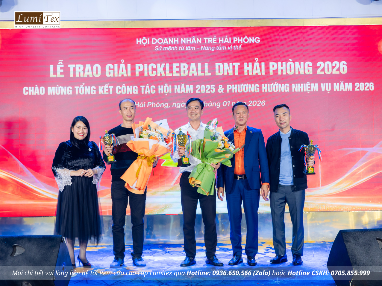 Rèm Lumitex tham dự Lễ tổng kết công tác Hội và phong trào Doanh nhân trẻ Hải Phòng năm 2025