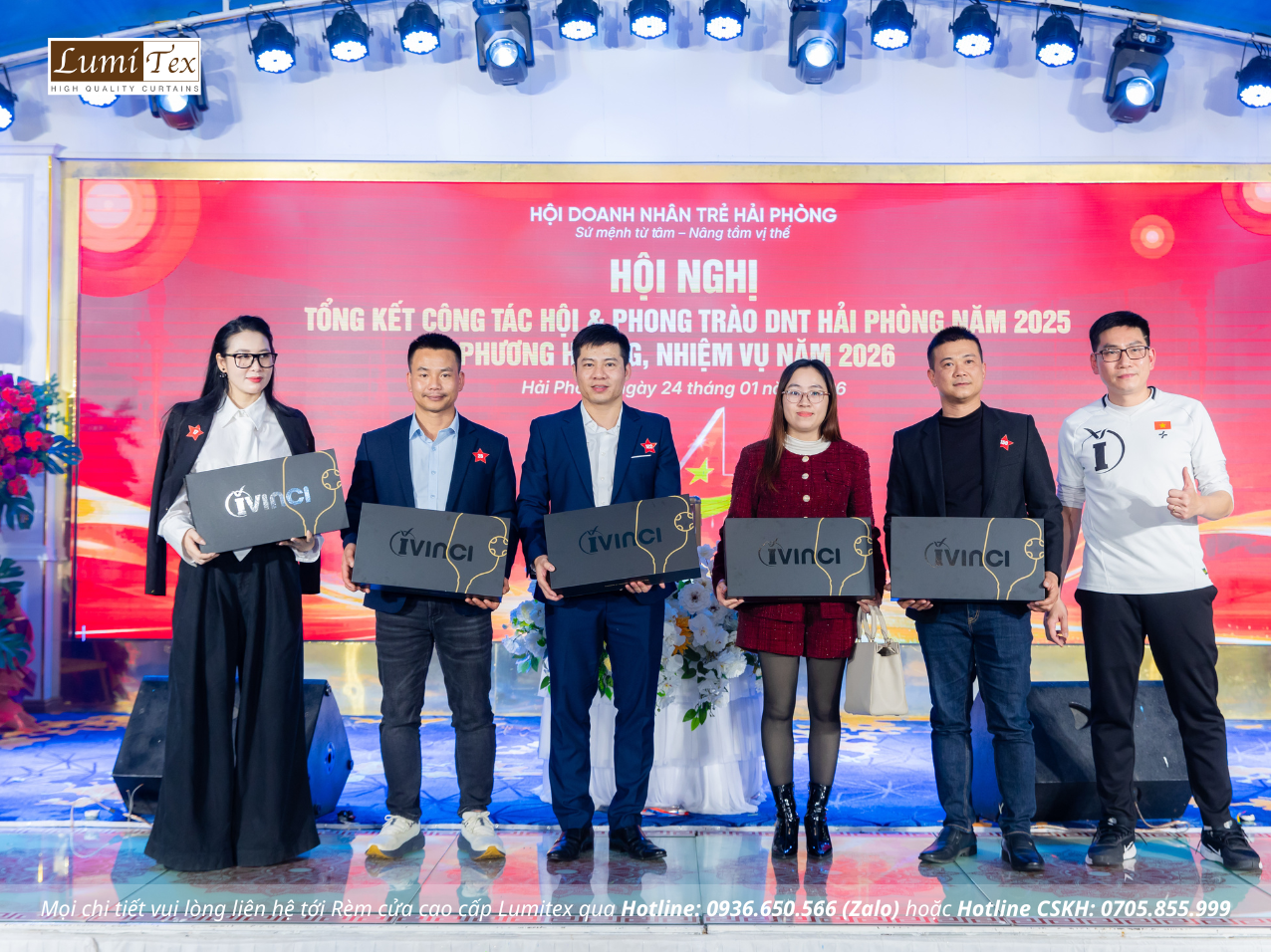 Rèm Lumitex tham dự Lễ tổng kết công tác Hội và phong trào Doanh nhân trẻ Hải Phòng năm 2025