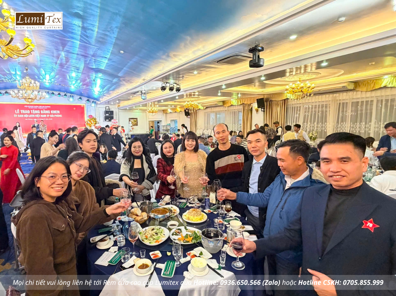 Rèm Lumitex tham dự Lễ tổng kết công tác Hội và phong trào Doanh nhân trẻ Hải Phòng năm 2025